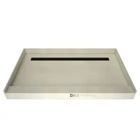 Rt4872b-pvc-mb Tile Redi Rt4872b-pvc Trench 72 Inch X 48 Rectangular Shower - Grey With Matte