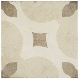 Tilish 081516546695 Porcelain Cement Look 8 X Inch Warm Blend Decorative Tile