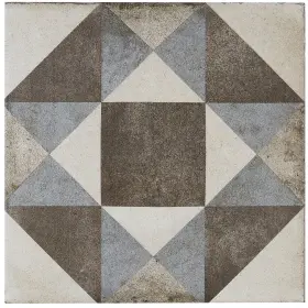 Tilish 081516546893 Porcelain Cement Look 8 X Inch Cool Blend Decorative Tile In Figura