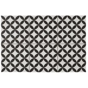 Tilish 081516547203 Hand-made Encaustic Look 8x8 Artois White And Dark Grey 8 X Tilish 081516547203 Hand-made Encaustic Look 8x8 Artois White And Dark Grey 8 X