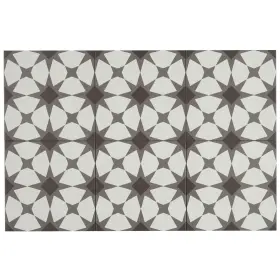 Tilish 081516547289 Hand-made Encaustic Look 8x8 Starbrite White And Black 8 X Tilish 081516547289 Hand-made Encaustic Look 8x8 Starbrite White And Black 8 X