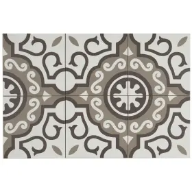 Tilish 081516547333 Tilehq 8 X Glazed Porcelain Deco Tile 24 Pc Per Carton Brown