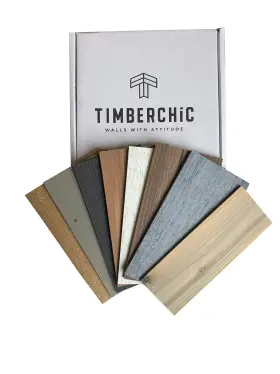 Timberchic 611138378239 Diy Reclaimed Wooden Wall Planks - Simple Peel And Stick Covering Applicat