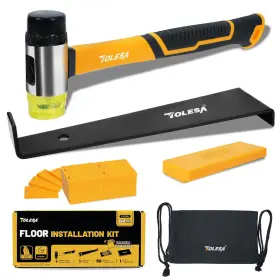 Tolesa 630808000676 Laminate Flooring Tools 64-piece Vinyl Floor Installation Ki