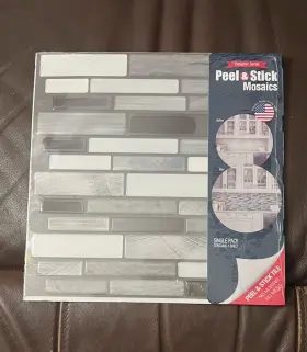 1916416 Tool Bench Hardware 5 Sheets-peel And Stick Mosaics Wall Tiles Black/white/grey/copper #1916416