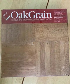 537340 Topflor Oak Grain Hardwood Parquet Floor Pre-finish Tile 10sq 12 Inch X 5/16