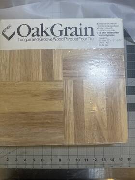 Topflor 930903 2- Vintage Boxes Of Oak Grain Hardwood Parquet Floor Pre-finished