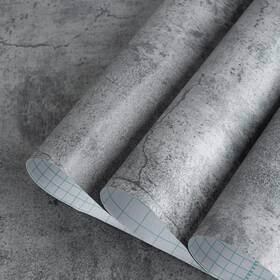 Totio 04snhb03 Gray Concrete Contact Paper Matte Thick Textured Grey Cement Wallpaper Peel S