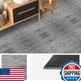 Tottist B0dhzvvqrb 30-pack 12x12 Peel And Stick Vinyl Floor Tiles 30 Sq.ft Greyish Brown