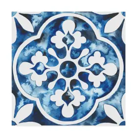 Trademark Fine Art 193420432473 Grace Popp Ftcobalt Tile Ift Canvas