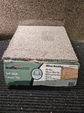 1008 Trafficmaster 818110079485 Qty 10 Marble Residential 18 Inch X18 Peel Stick Carpet Tile Square