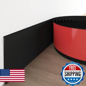 Tridotpul B0fq4pzfcc Vinyl Wall Base Baseboard Molding Trim 6 Inch Flexible Self Adhesive Rubbe
