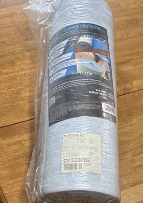 Trimaco 89124 3 Pack Antislip Gray Surface Protector 24in X 100ft 200sqft Underlayment