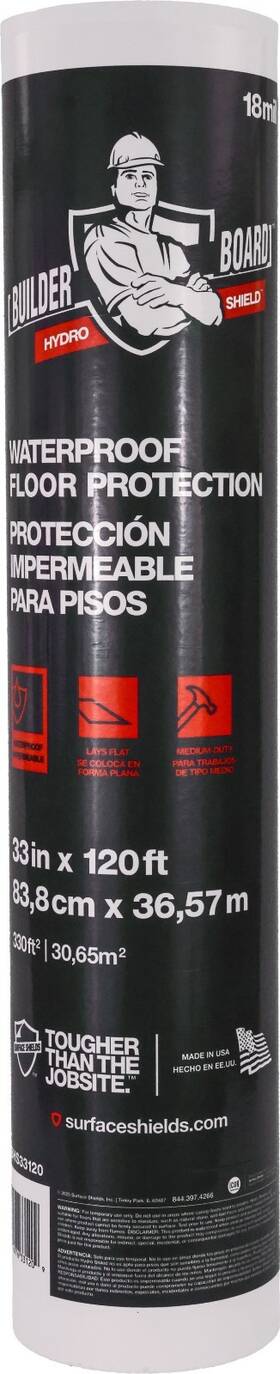 Trimaco Bbhs33120 33 Inch X 120ft Builder Board Hydro Shield