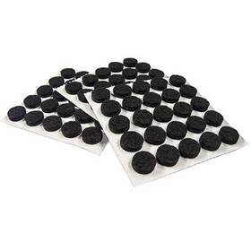 Truguard 23504tv 10 Pack - Felt Bumpers Self-adhesive Black Round 3/8- Inch 75-pk