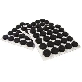 23504tv Truguard 10 Pack - Felt Bumpers Self-adhesive Black Round 3/8- Inch 75-pk
