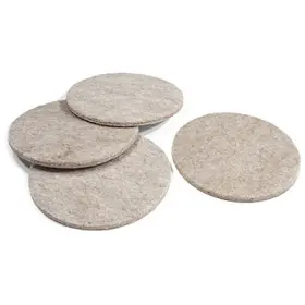 93172tv Truguard Furniture Pads Self-adhesive Tan Felt Round 3- Inch 4-pk. -
