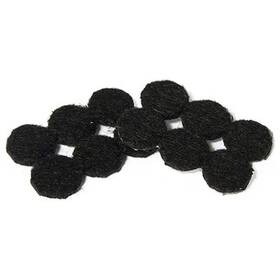 Truguard 93509tv Furniture Pads Self-adhesive Black Felt Round 3/4- Inch 24-pk. -