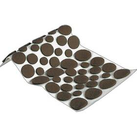 Truguard F32033tv 10 Pack - Felt Pads Self-adhesive Brown Assorted Sizes 46-pk
