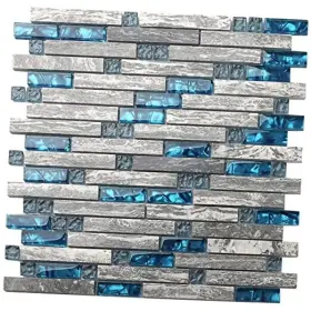 Tstmgt002-5pcs-ca Tst Mosaic Tiles Gray Marble Tile For Kitchen Backsplash 12 Inch X 5 Sheets Linear Blue Tstmgt002-5pcs-ca Tst Mosaic Tiles Gray Marble Tile For Kitchen Backsplash 12 Inch X 5 Sheets Linear Blue