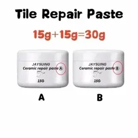 Turbo-roofinds 313034774763 2pcs/set White Porcelain Repair Kit Ceramic Paste Tile Tub Toilet Sink Sh Turbo-roofinds 313034774763 2pcs/set White Porcelain Repair Kit Ceramic Paste Tile Tub Toilet Sink Sh
