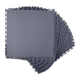 Uimoso Pvclsckddpvc9akro001 Interlocking Garage Floor Tiles 16 Pack 20.2x20.2x0.2 In Pvc Gray