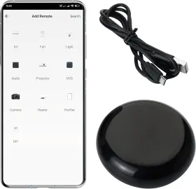 Ujv 724087504526 2022 Wifi All In One Control Hub Remote Blaster Universal Infrared Black