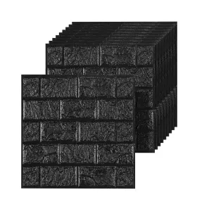 Ydqtt014b02 Umedol 40 Pcs 3d Wall Panels Peel And Stick Faux Foam 11.8 Inch Black Brick Ydqtt014b02 Umedol 40 Pcs 3d Wall Panels Peel And Stick Faux Foam 11.8 Inch Black Brick