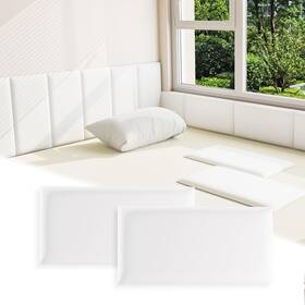 Umedol Ydqtw03 3d Anti-collision Wall Padding For Kids White Peel And Stick Headboard Pack