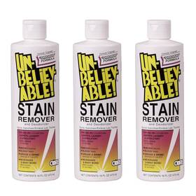 Unbelievable 065025123580 Stain Remover Pint Sr100 3 Pack 16 Fl Oz Of