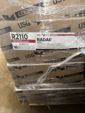 Usg R2110 New Radar Ceiling Panels 16 2 X2 X -5/8 Inch 64sq Ft