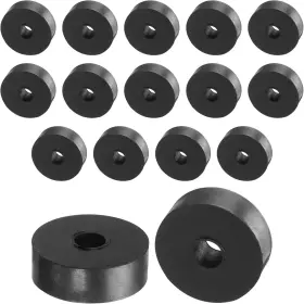 24060600 Uxcell 16pcs Rubber Spacers 30mm Od 8mm 30mmx8mmx10mm Id Height Black