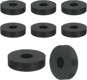 24112900 Uxcell 18pcs Thick Rubber Spacer 1 Inch Od X 1/4 Id T Black