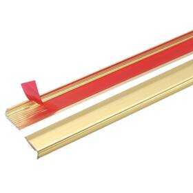 Uxcell 617662185237 20pcs Tile Edge Trim 12 Inch X 0.4 Peel And Stick Aluminum Alloy Matte Gold