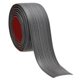 Uxcell 672668991183 Self Adhesive Floor Transition Strip 20ftx2 Inch Vinyl Divider Dark Gray Pattern