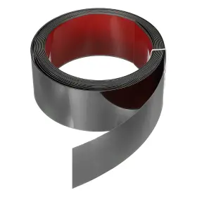 Uxcell 678202353066 Metal Wall Trim 13.1ft X 2.36 Inch Peel And Stick Stainless Steel Black