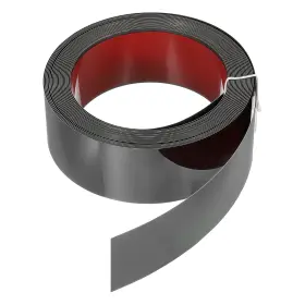 Uxcell 678202353349 Metal Wall Trim 26.2ft X 1.97 Inch Peel And Stick Stainless Steel Black