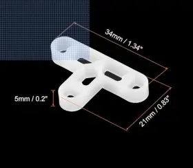 Uxcell 683867709998 100pcs Plastic T-shape Tile Spacers 8mm 5/16 Inch White