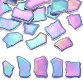 Uxcell 683867829511 250g/0.55lb Irregular Ceramics Mosaic Tiles Shiny Dark Blue