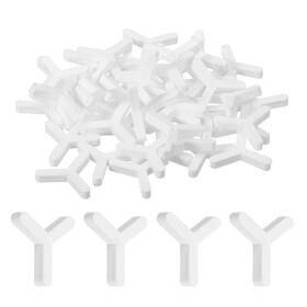 Uxcell 724117465025 300pcs Wall Floor Tile Plastic Y Type Spacers Tiling Tools 3mm 1/8 Inch White