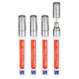Uxcell 734301809085 Grout Pen 4pcs Silver Tile Marker Waterproof Sealer Repair Pens