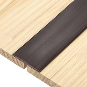 Uxcell 783243574247 T-molding Transition Strips 9.84ft X 1.97 Inch Flooring Edging Trim Black Walnut