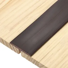 Uxcell 783243574247 T-molding Transition Strips 9.84ft X 1.97 Inch Flooring Edging Trim Black Walnut