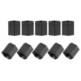 A15062200ux0539 Uxcell M3x6 Female-female Hex Nylon Pcb Motherboard Spacer M3x6mm Black