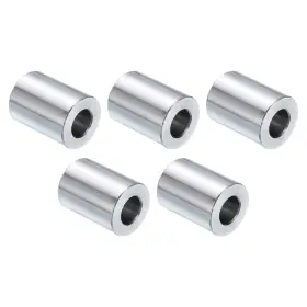 A24040600ux0209 Uxcell 5pcs Stainless Steel Spacer 3/8 Inch Bore X 3/4 1 Silver Tone