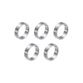Uxcell A24040600ux0224 5pcs Stainless Steel Spacer 12mm Bore X 15mm 4mm Silver Tone