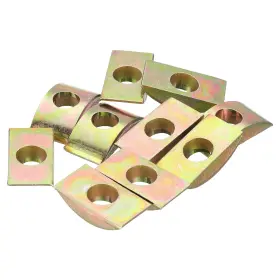 A24041700ux1172 Uxcell 12pcs M8 Half Moon Nuts Washers Iron Solid Lock Bronze