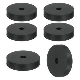 Uxcell A24112900ux1737 6pcs Thick Rubber 1-3/4 Inch Od X 5/16 Id 3/8 T Black