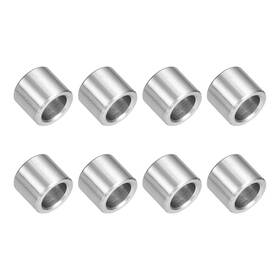 Uxcell A24120300ux2938 8pcs 304 Stainless Steel Spacer 8mm Id X 12mm Od 8x12x10mm Silver