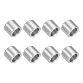 A24120300ux2938 Uxcell 8pcs 304 Stainless Steel Spacer 8mm Id X 12mm Od 8x12x10mm Silver